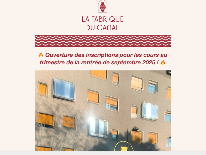 Places pour les cours au trimestre de la rentrée de septembre 🗓️