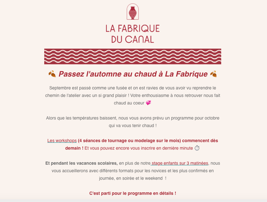 Newsletter d’octobre 2025 🍂