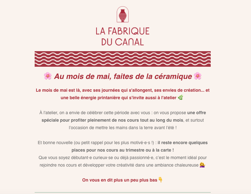 Offres spéciales printemps 🌼