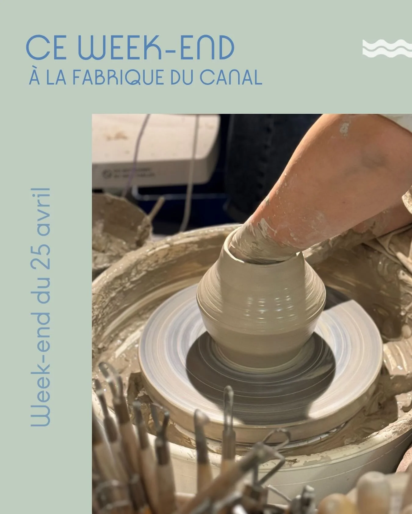 Rien de pr&eacute;vu ce week-end ? Venez profiter des jours qui se rallongent et tester le tournage le temps d&rsquo;une initiation 💞

Infos et r&eacute;servations sur notre site (lien en bio) !

➡️Initiations au tournage / 2h / 65&euro; 
> Samed