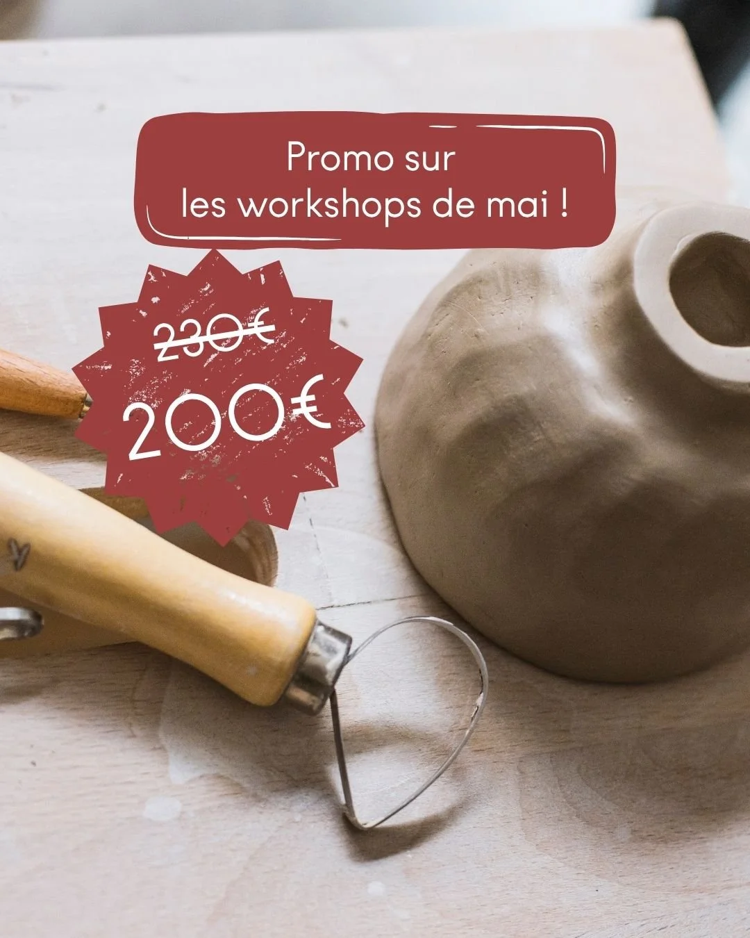 Workshop 4 séances modelage