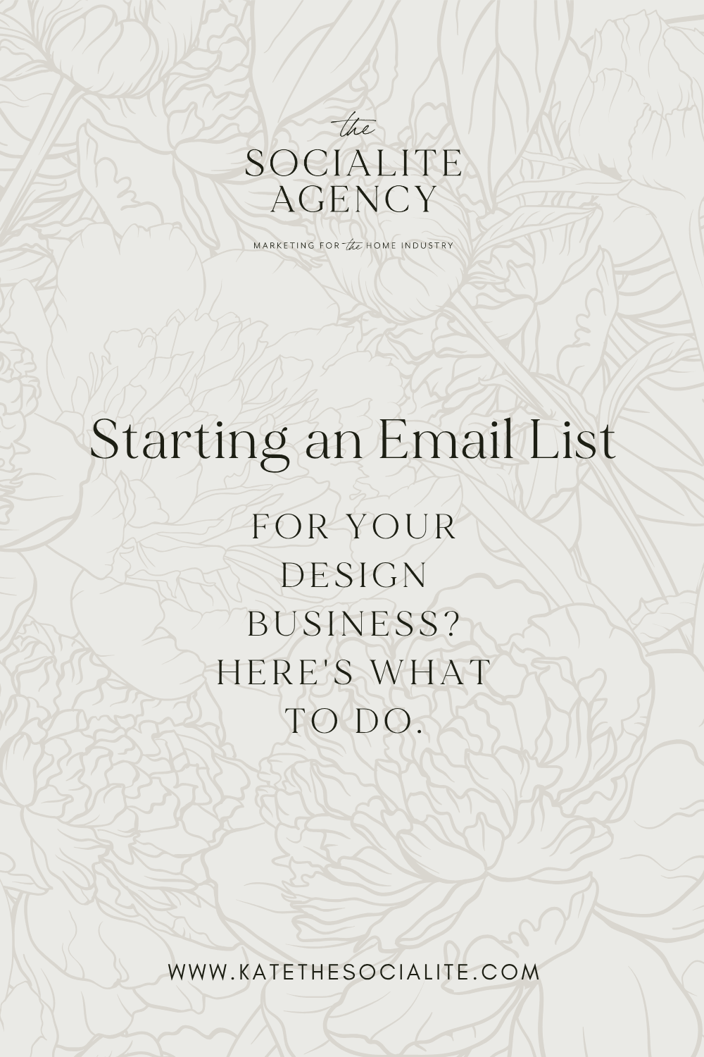 Starting an Email List for Your Design Business? Here's what to do.