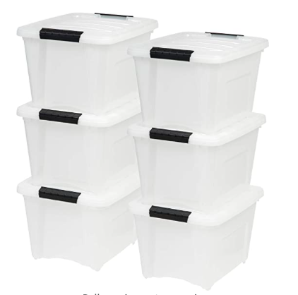 Plastic Storage Tote with Lid