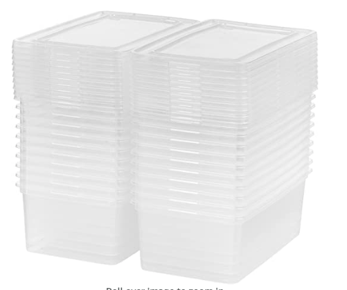 Small Plastic Storage Bins with Lids