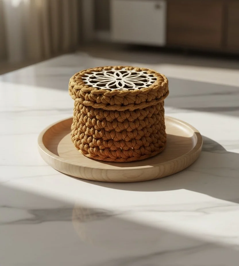 Storage Basket With Lid