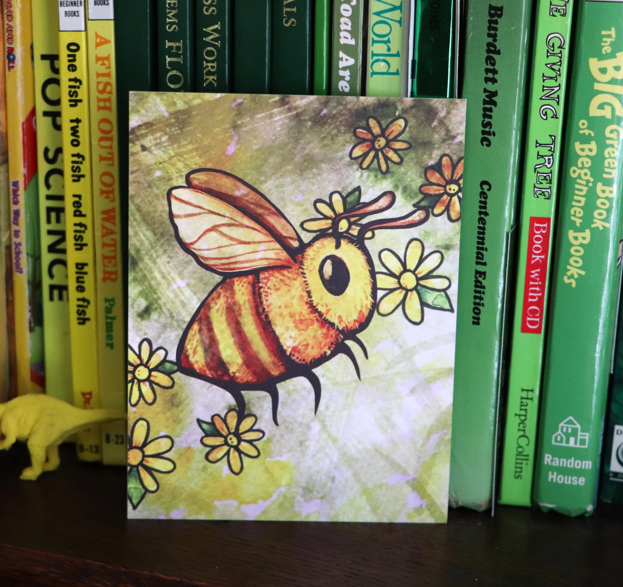 A cute bee postcard