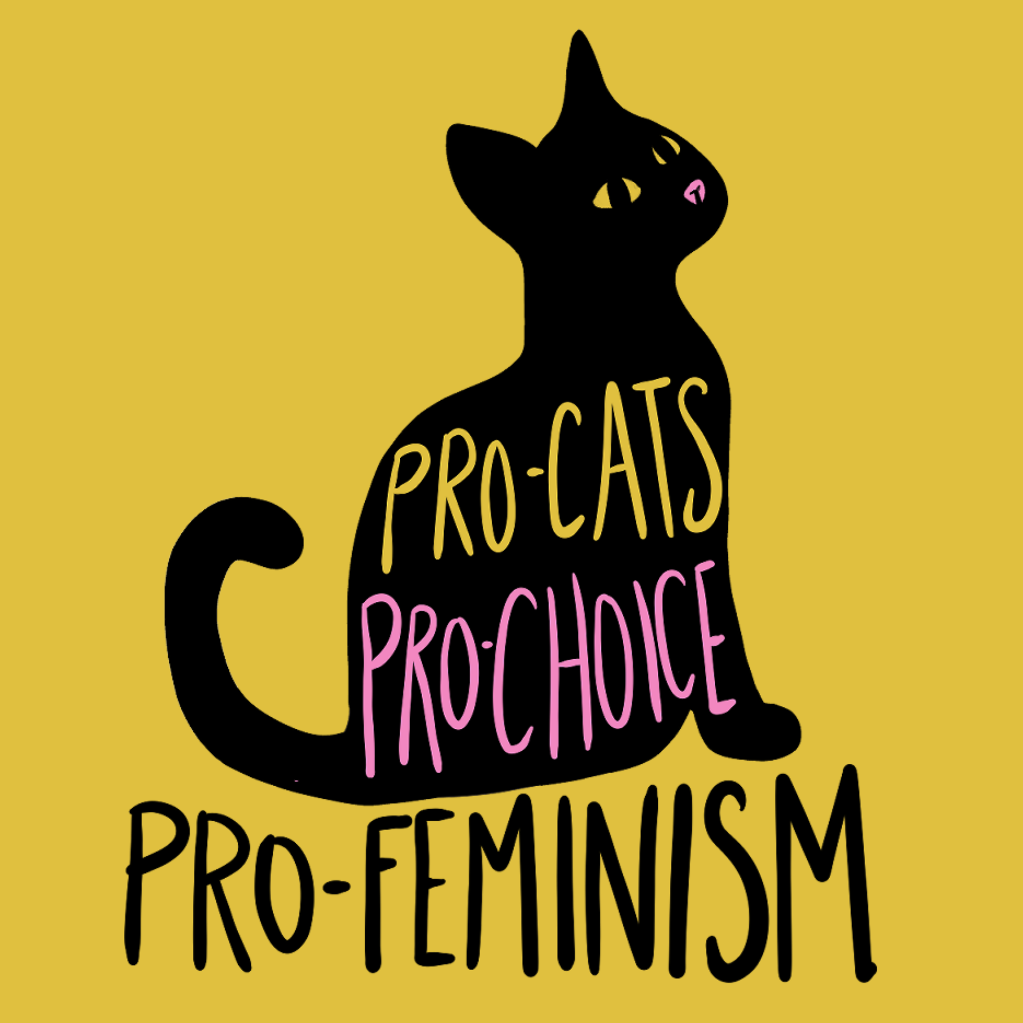 Feminist pro-cats pro-choice pro-feminism 