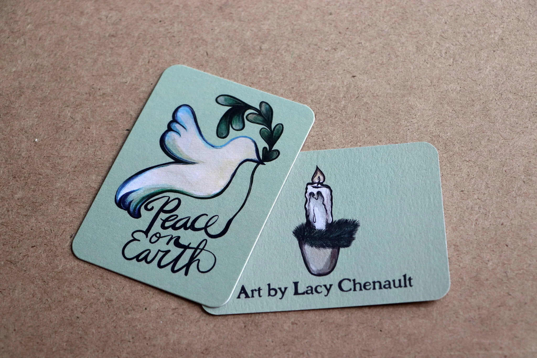 Peace on art art card