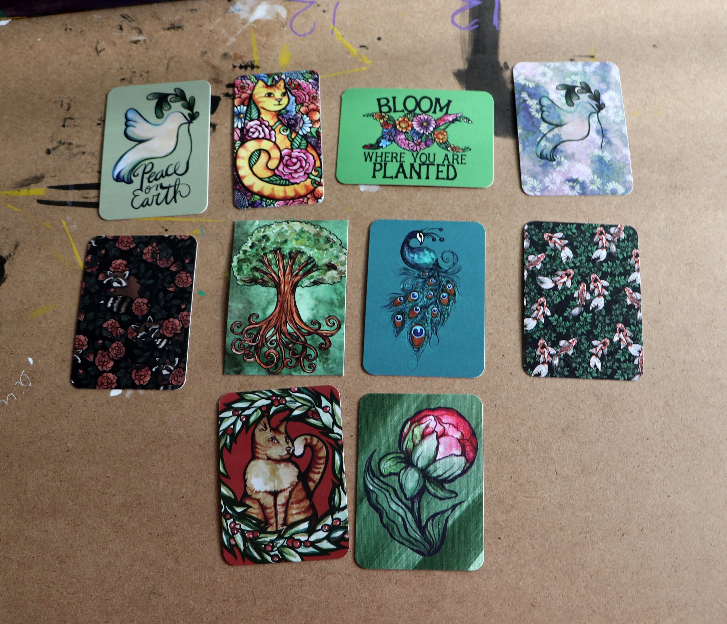 Many art prints atc cards by Lacy Chenault
