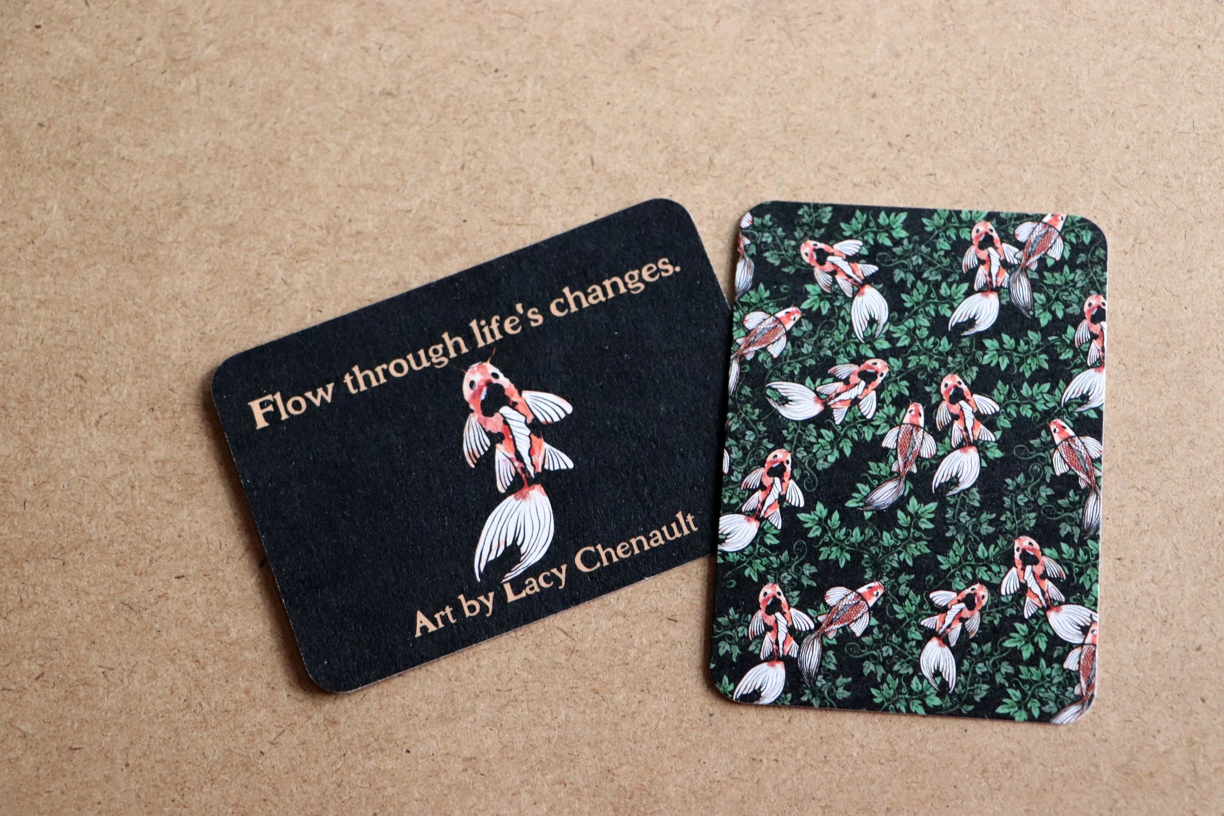 Koi artists trading card