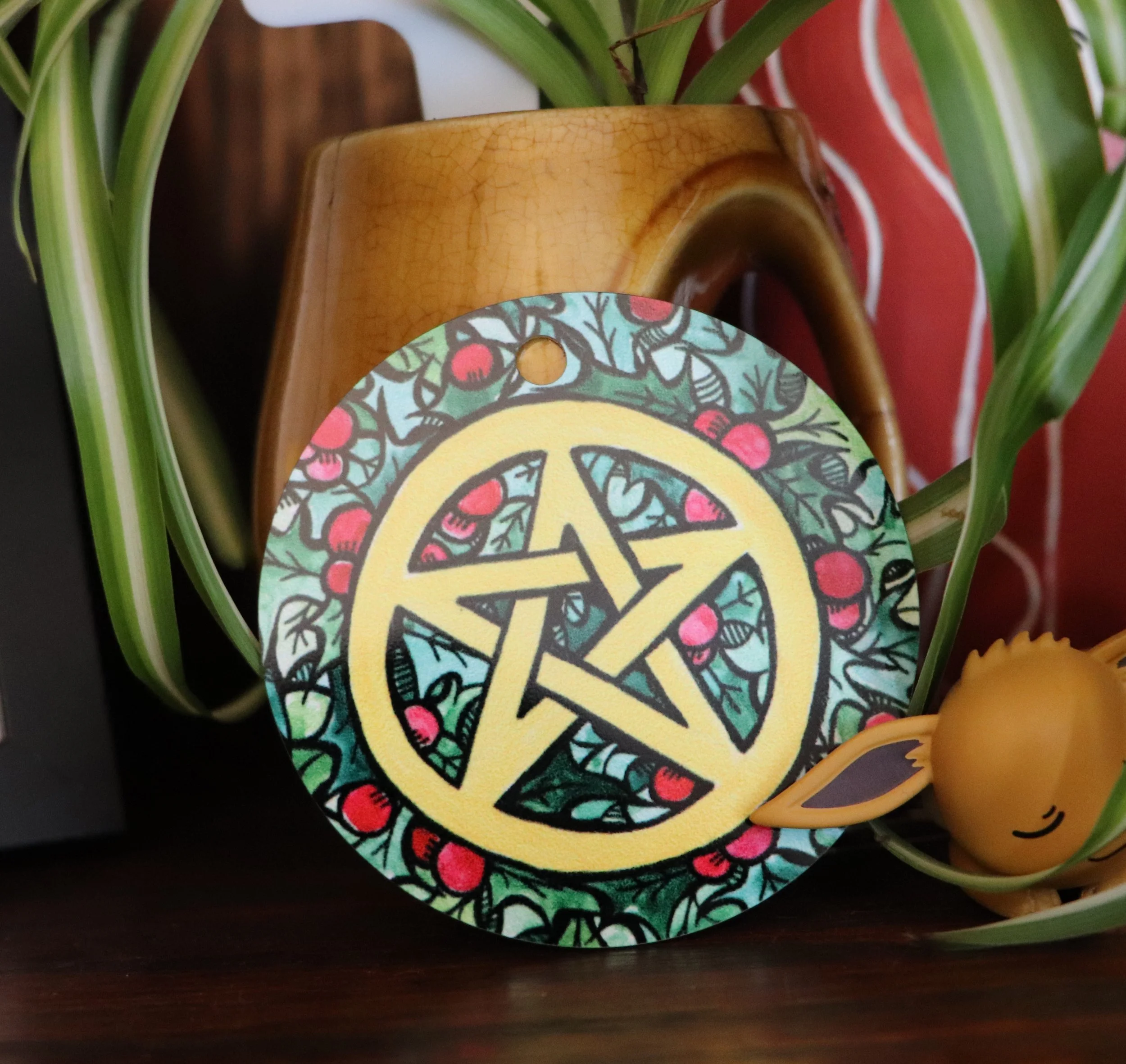 yule pentacle ornaments