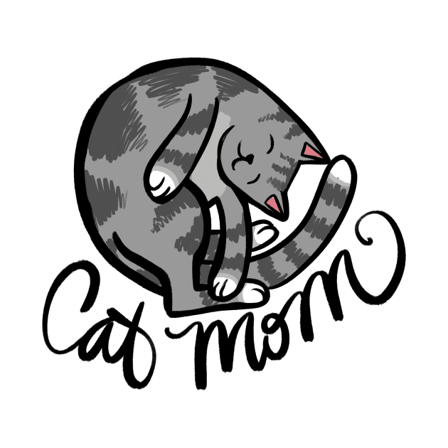 Cat Mom grey cats