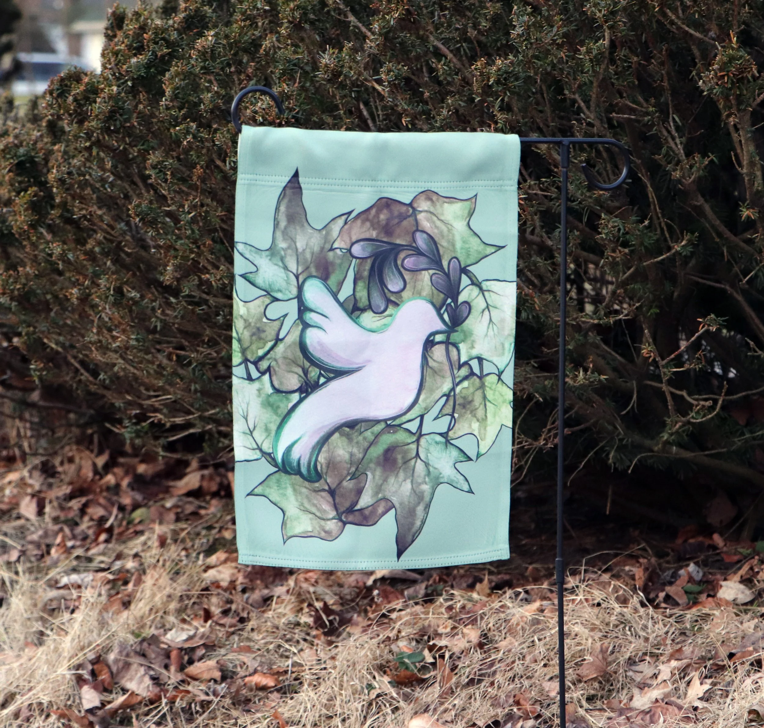Dove of Peace Garden Flags