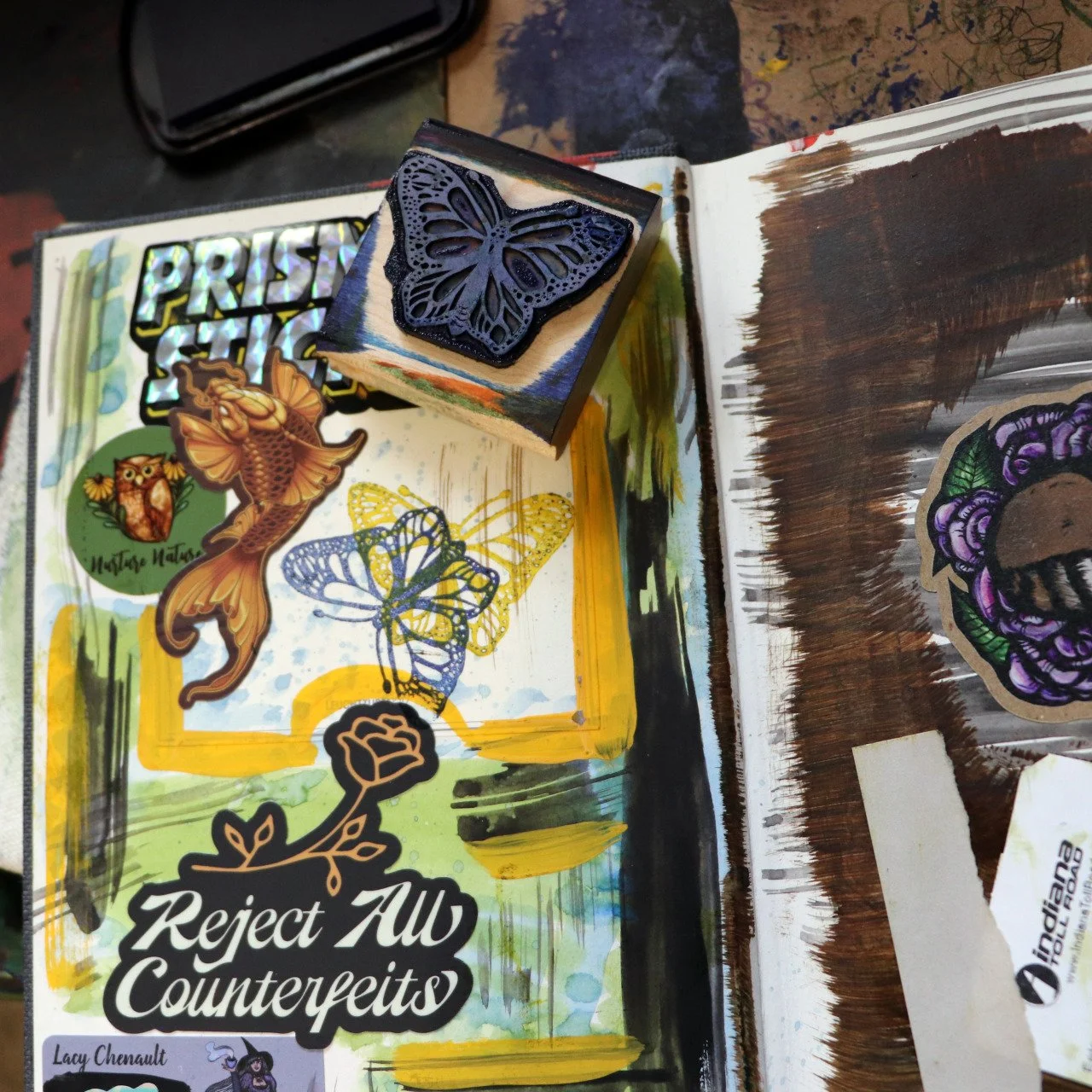 monarch butterfly rubber stamps