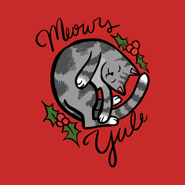 Meowy Yule Cat Design