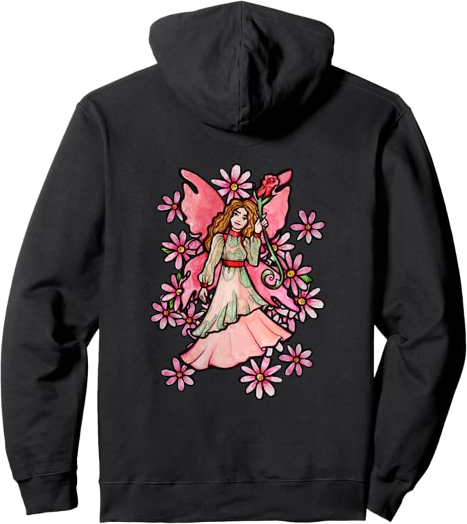 Pink Rose Fairy Hoodie