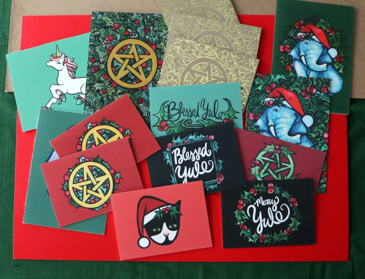 Pagan Yule Cards