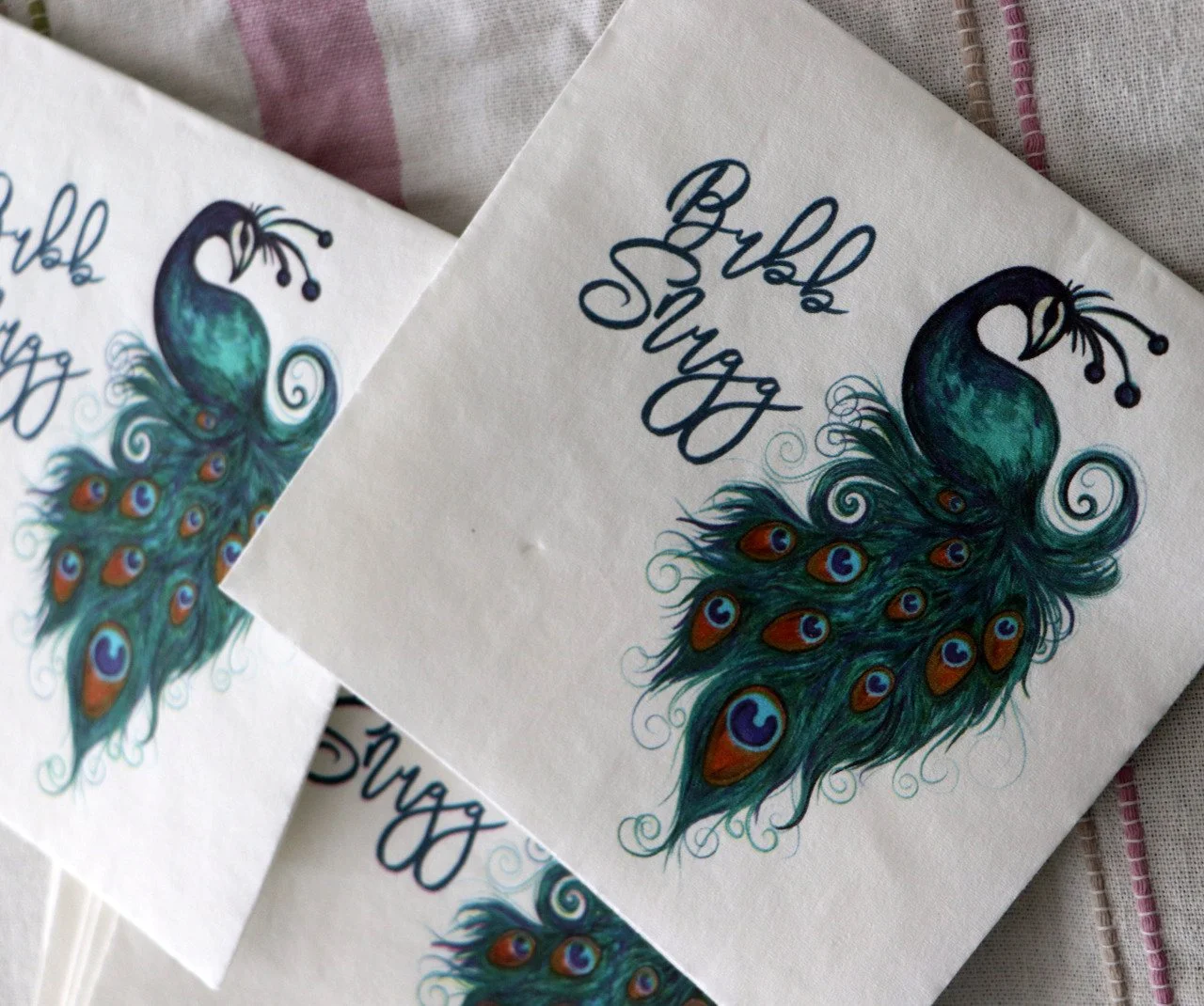 BubbSnugg Peacock Napkins