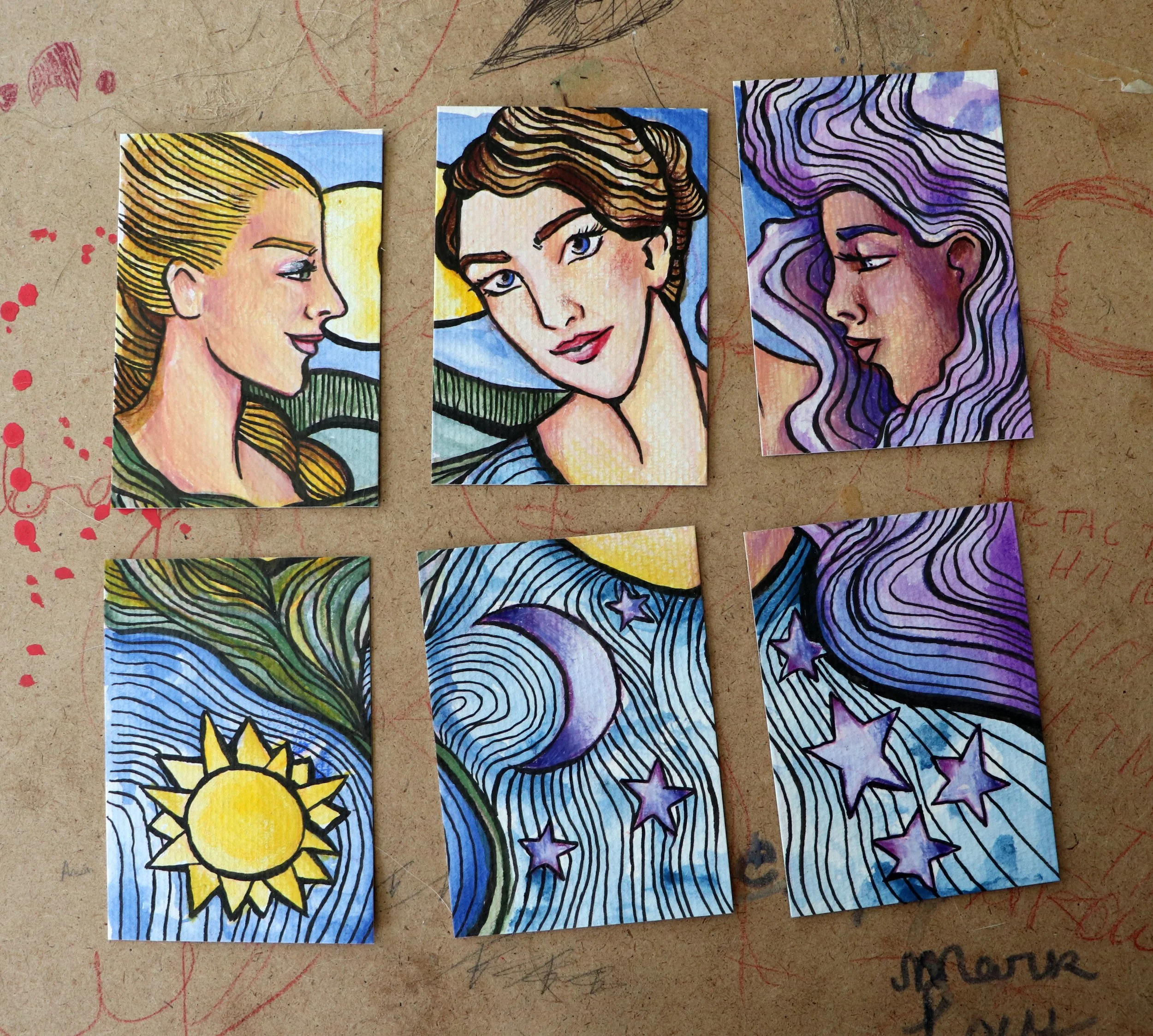 ACEO goddess set