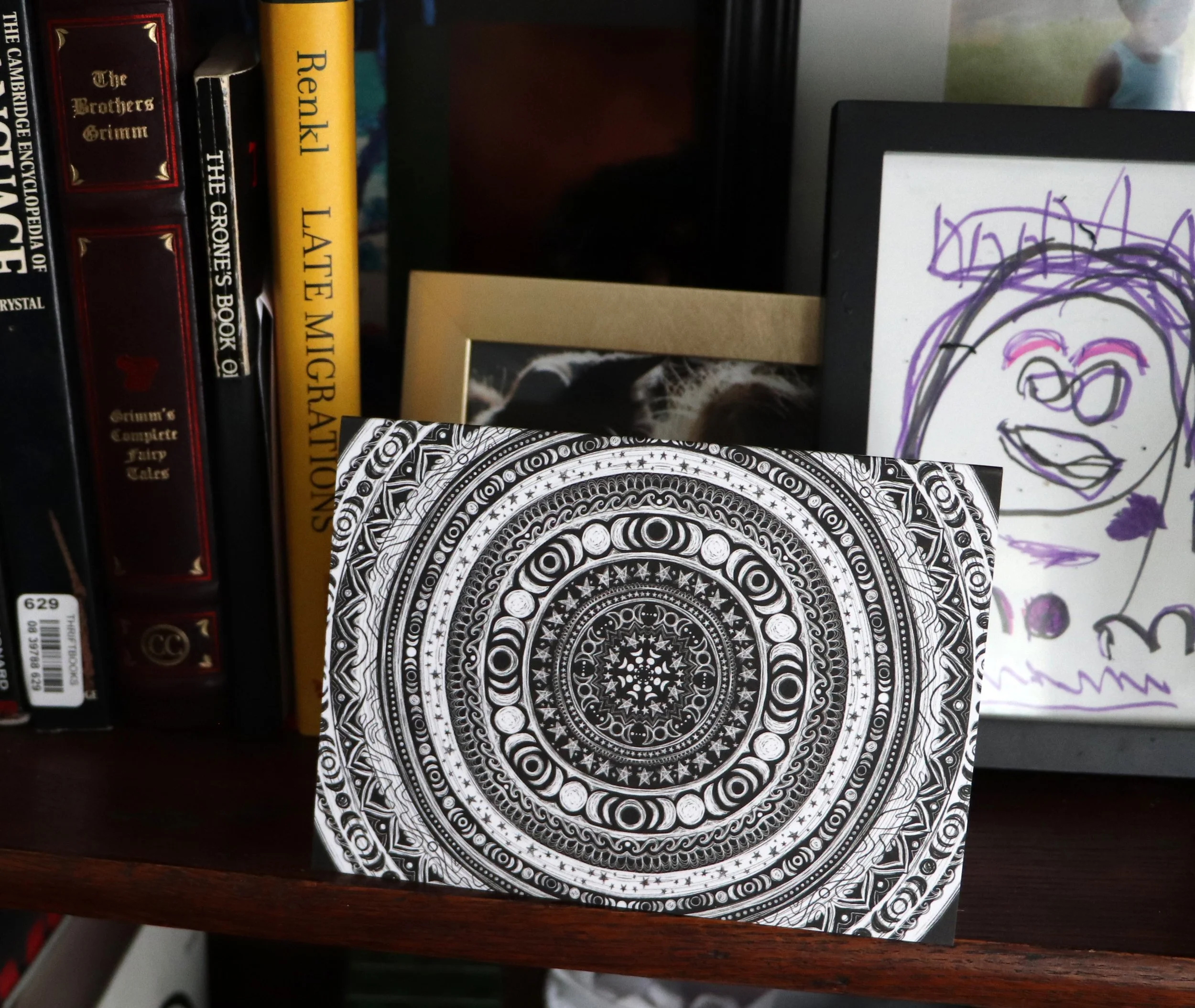 Triple moon witchy cards