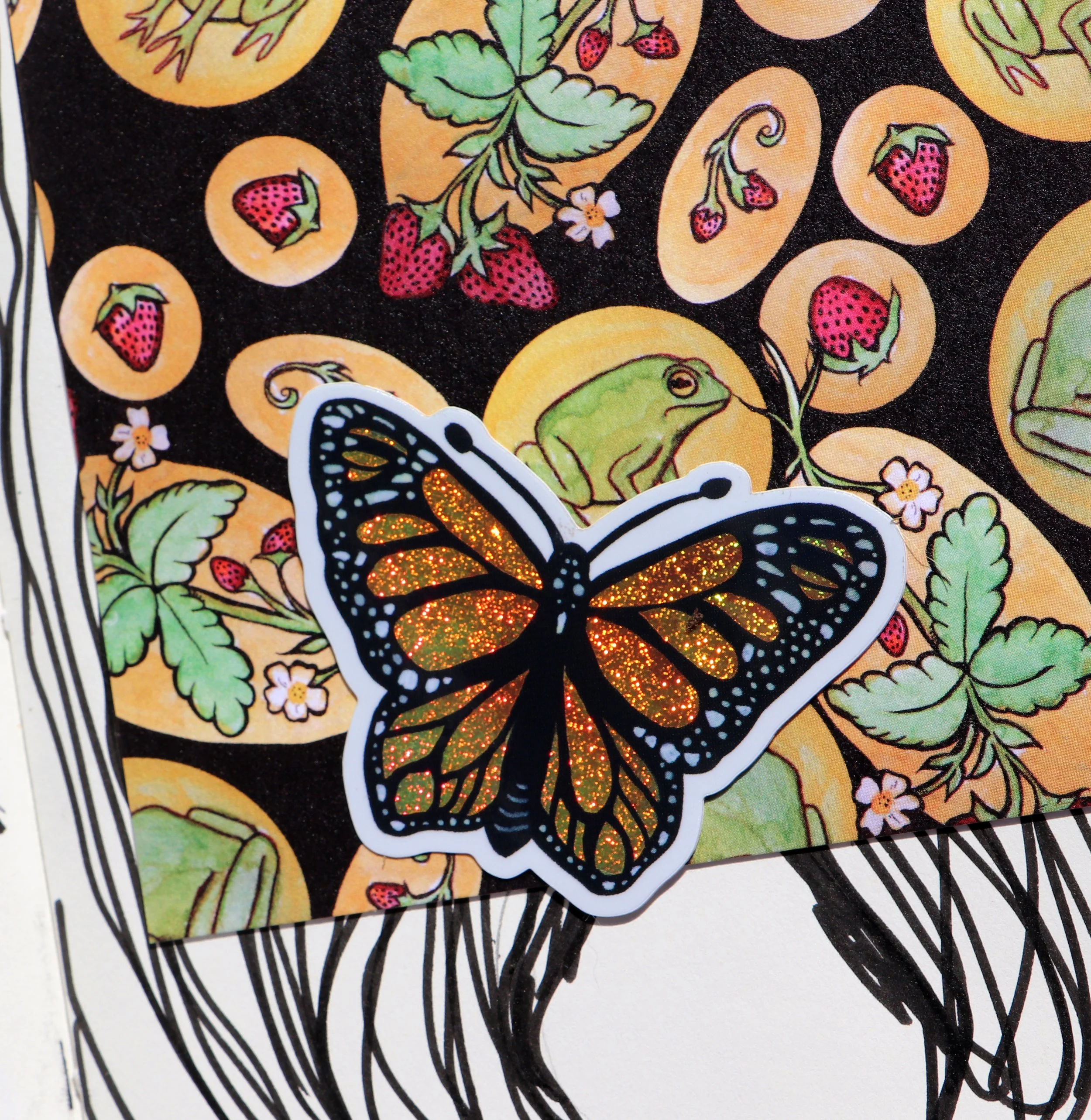 Monarch Butterfly stickers 