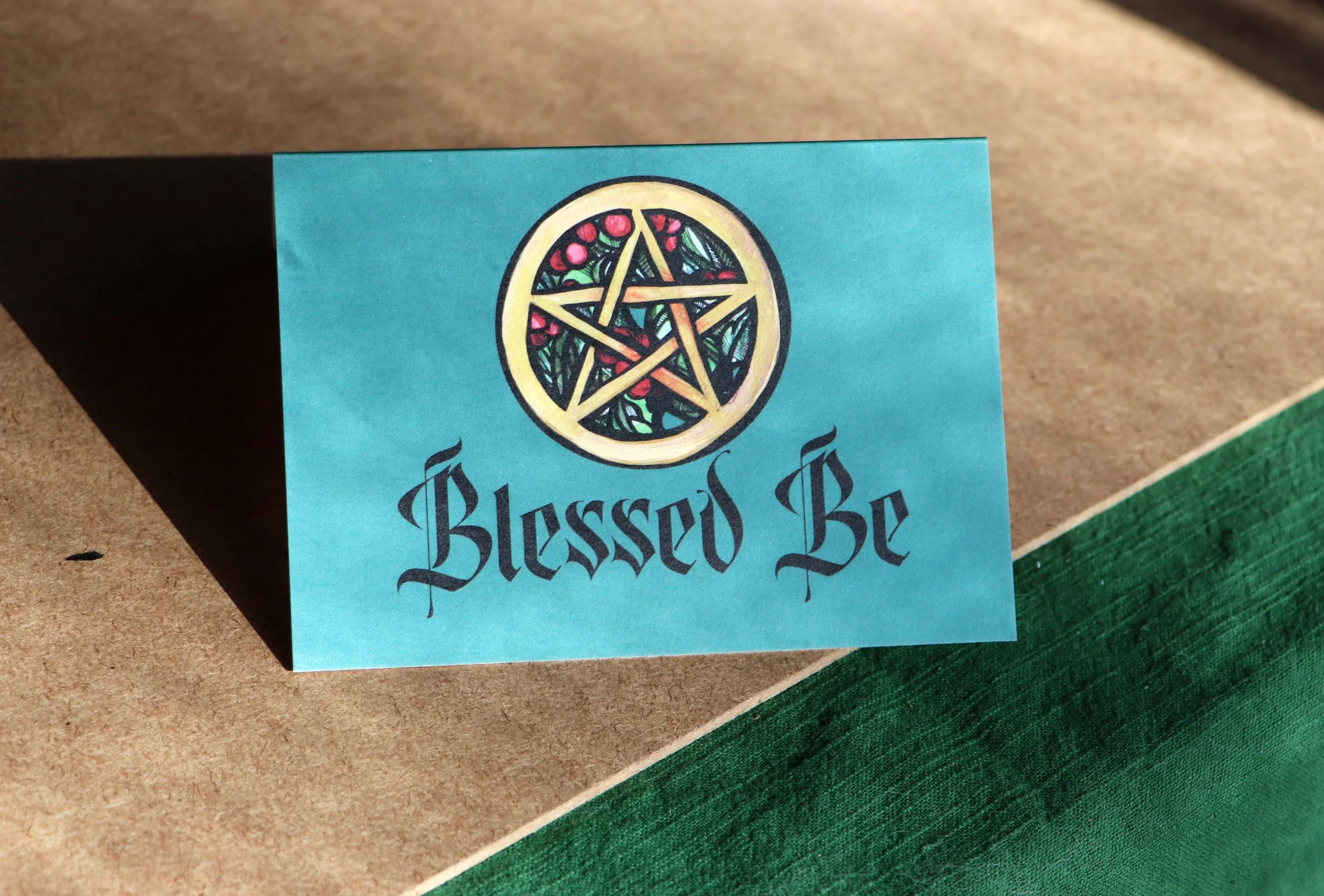 Blessed be Pagan Yule Cards