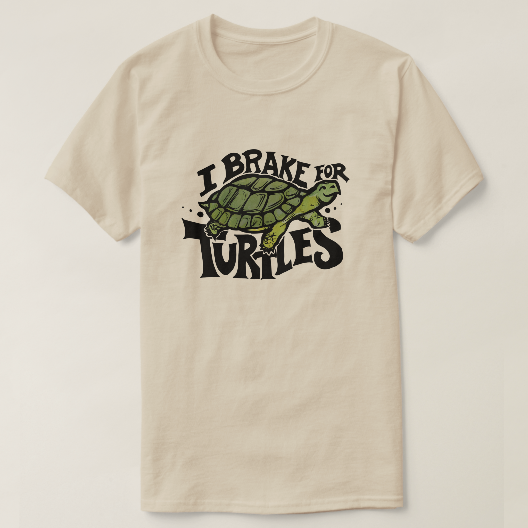 Zazzle I Brake for Turtles T-Shirt (Design Front).png