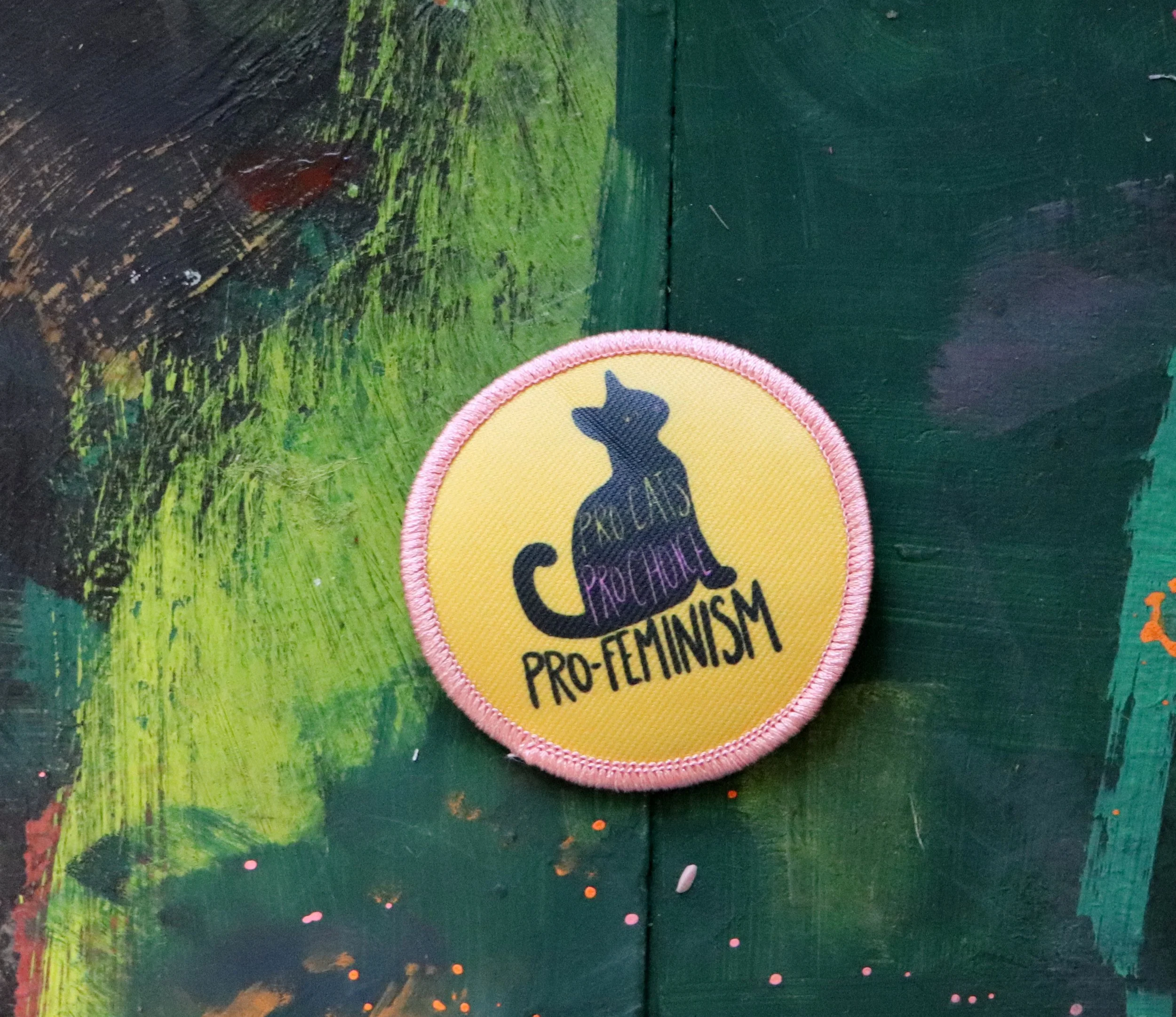 Pro-choice pro-cats pro-feminism patch 