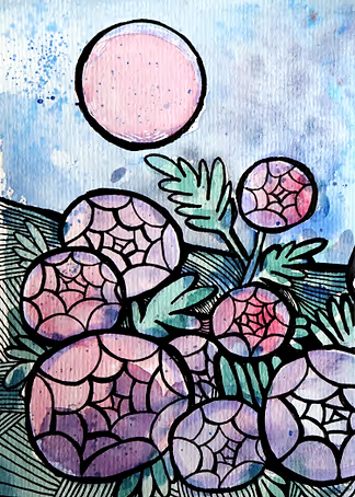 Purple Peony Florals