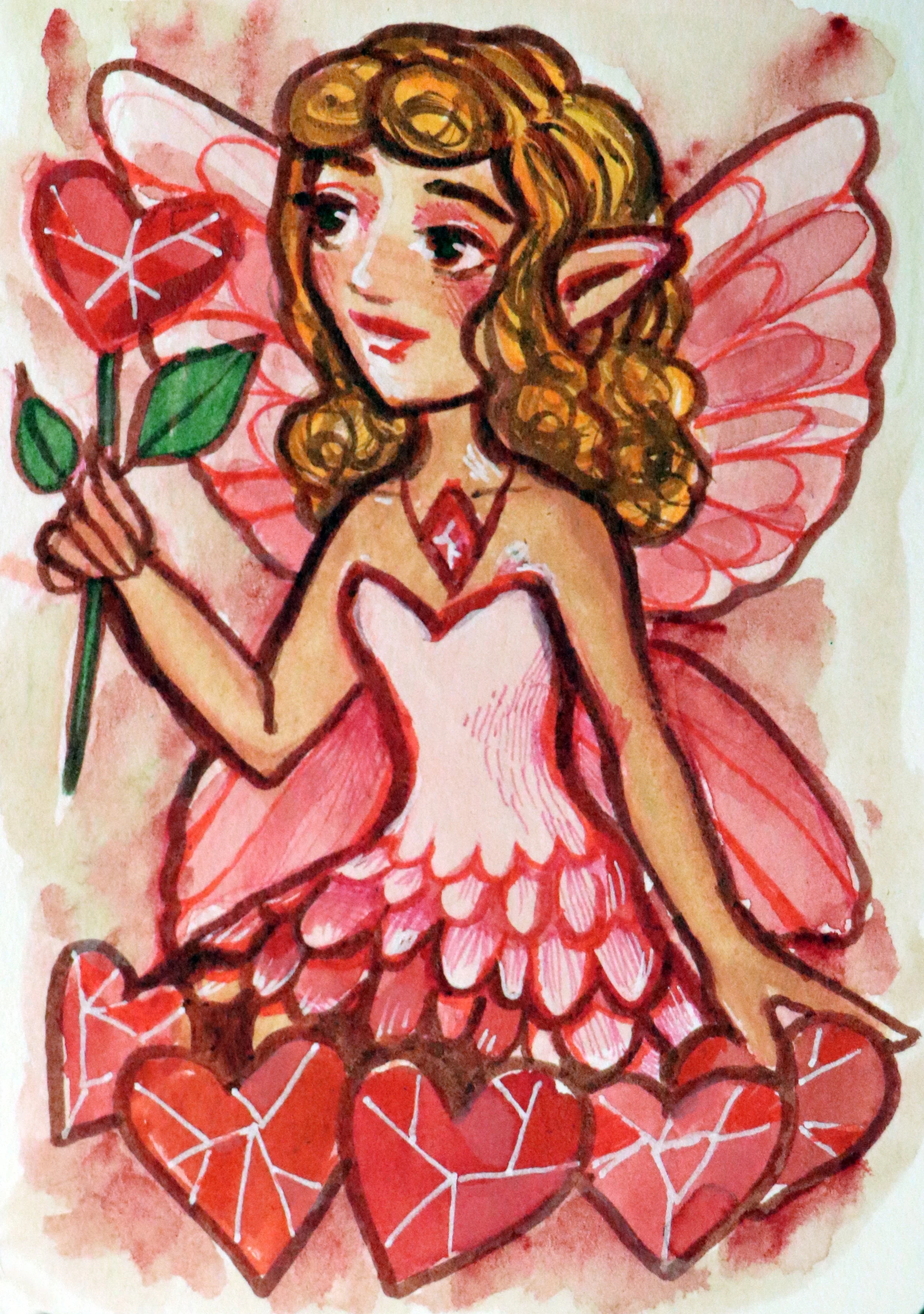 
valentines day is a time of joy and celebration where love fills the air and hearts come together in harmony the valentine fairy dances through the world spreading kindness and happiness with every step she carries a basket of hearts sharing them wi