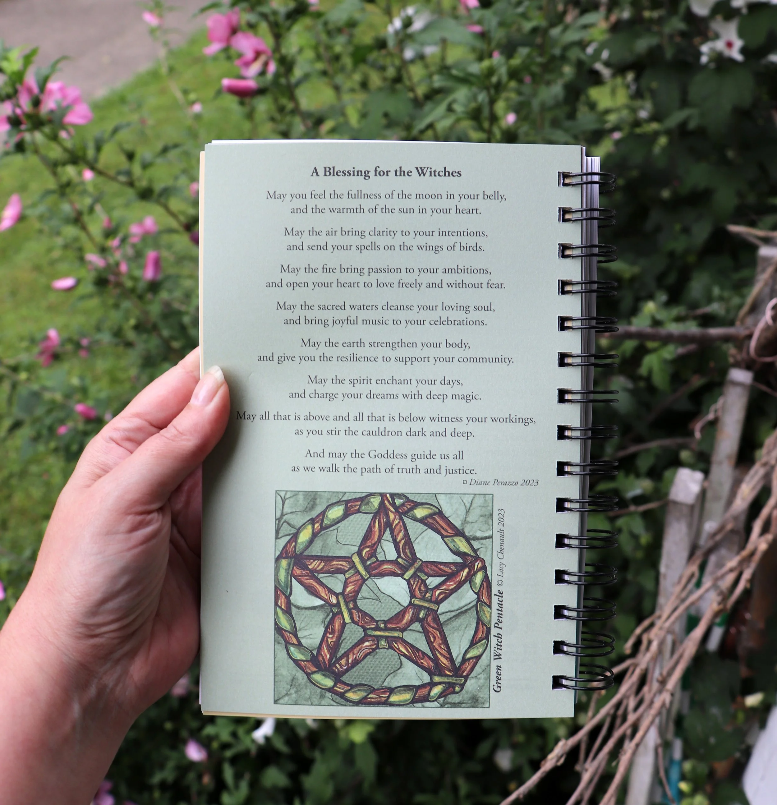 We Moon datebook featuring art by lacy Chenault