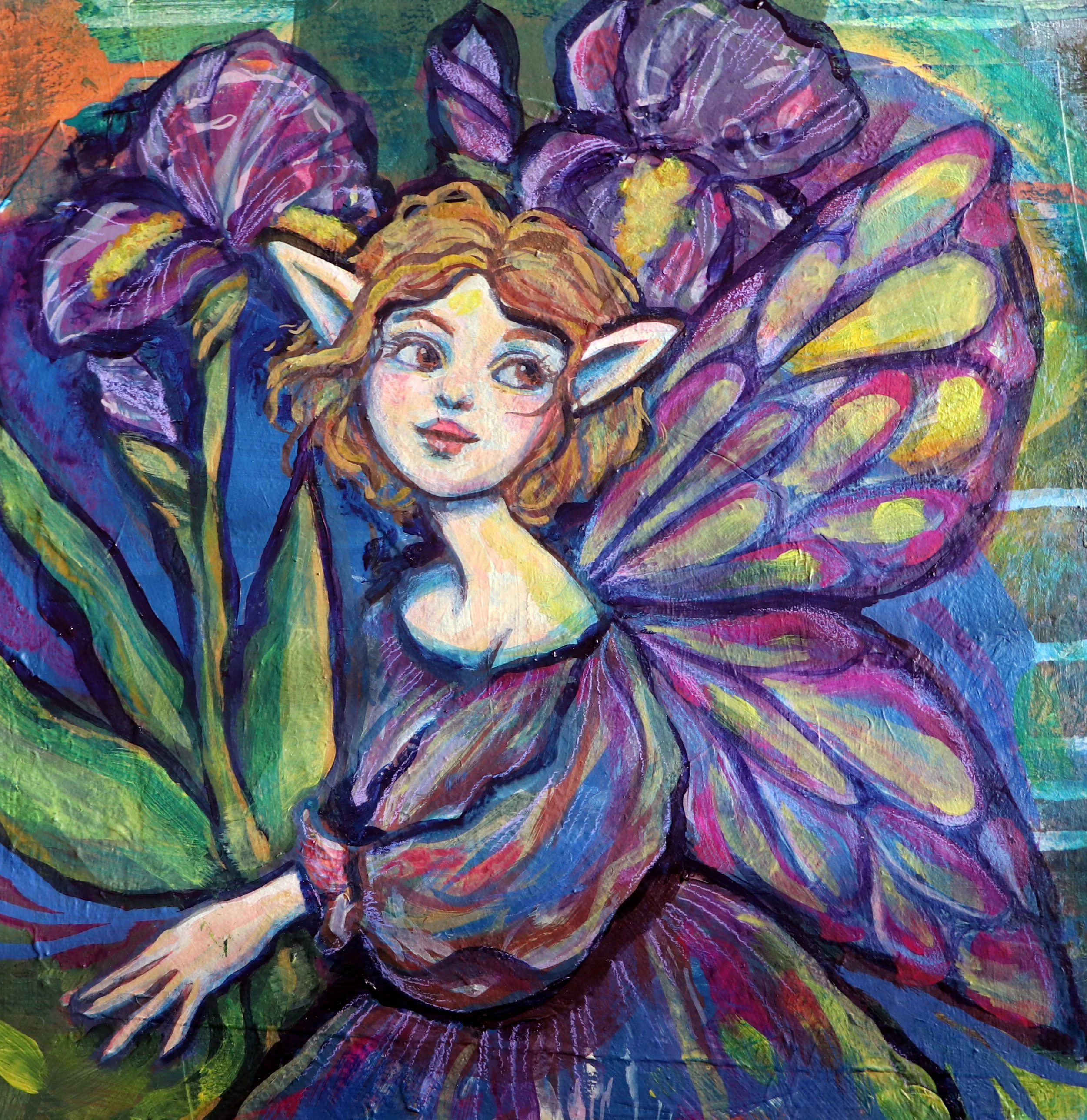 Purple Fairy Lacy Chenault’s illustrations transport viewers into realms where fantasy and fairies reign supreme her artwork captures the delicate balance of light and shadow where fairies flit through hidden groves and secret gardens each illustrati