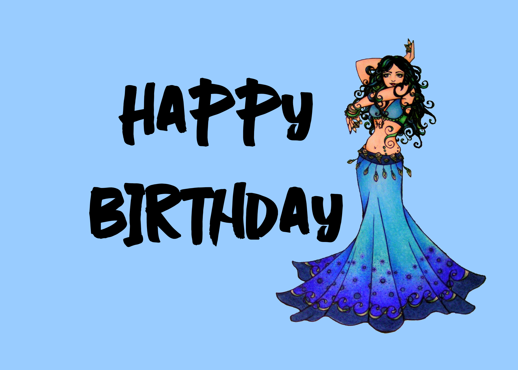 Happy Birthday belly dancer
