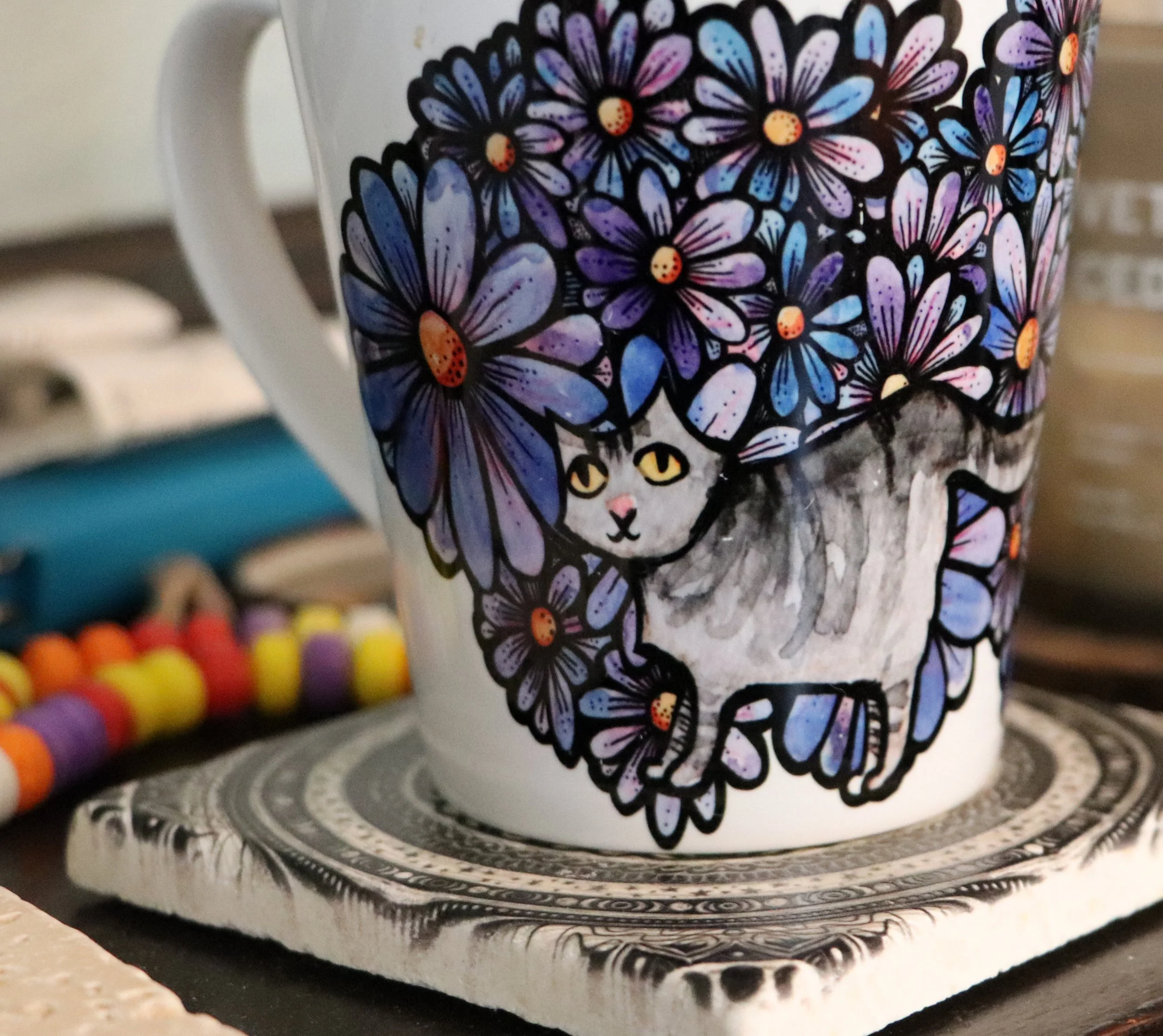 Grey Cat Mug