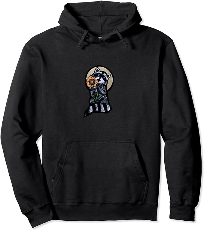 Sunflower Raccoon Hoodie 