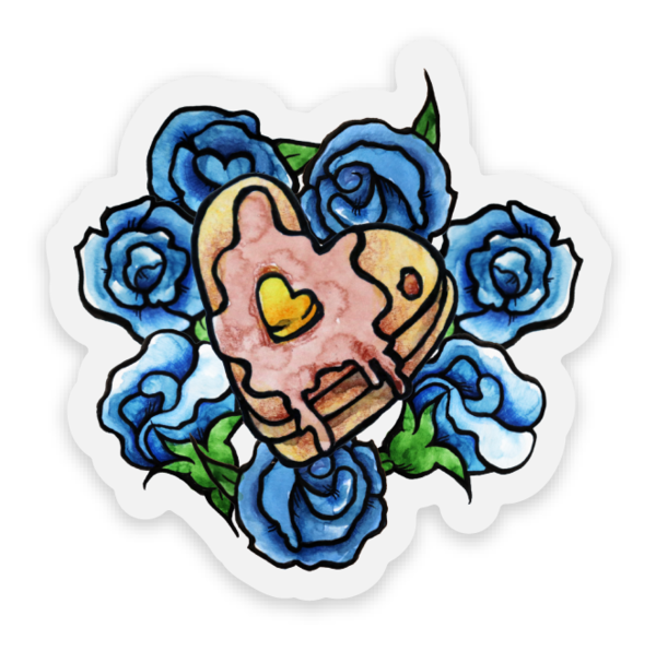 Pancake Lover Stickers A heart in hues of crimson grace,
Adorns the card, your warm embrace.
The art of love, a tender thread,
That binds us close where words are said.
On Valentine’s, this gift to share,
A little piece of love to wear.