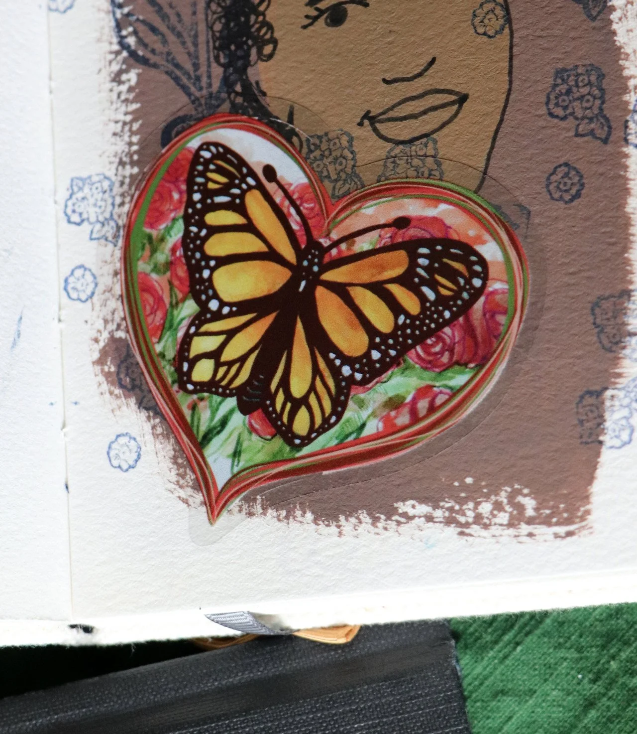 monarch butterfly sticker