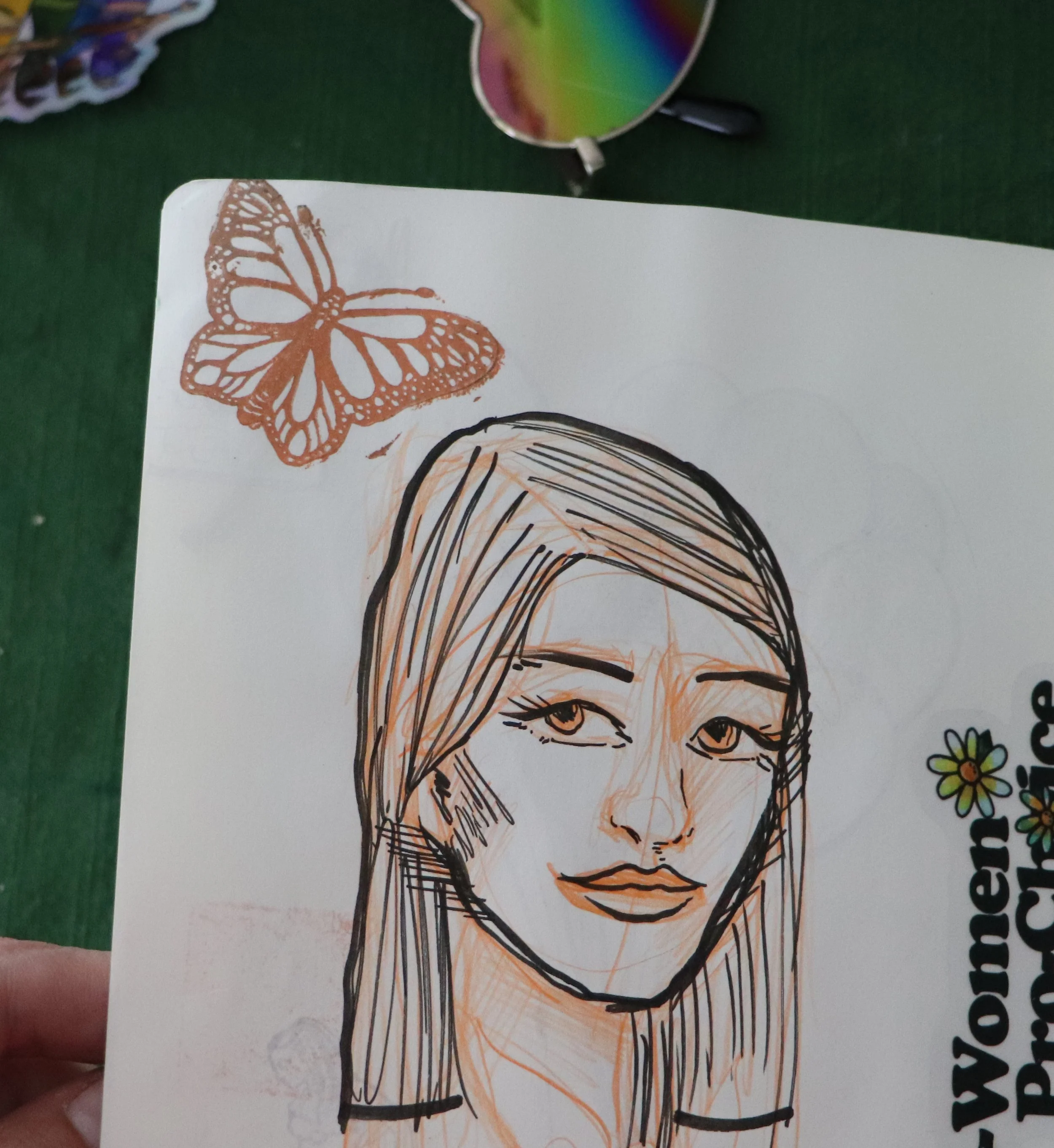 Monarch butterfly stamps