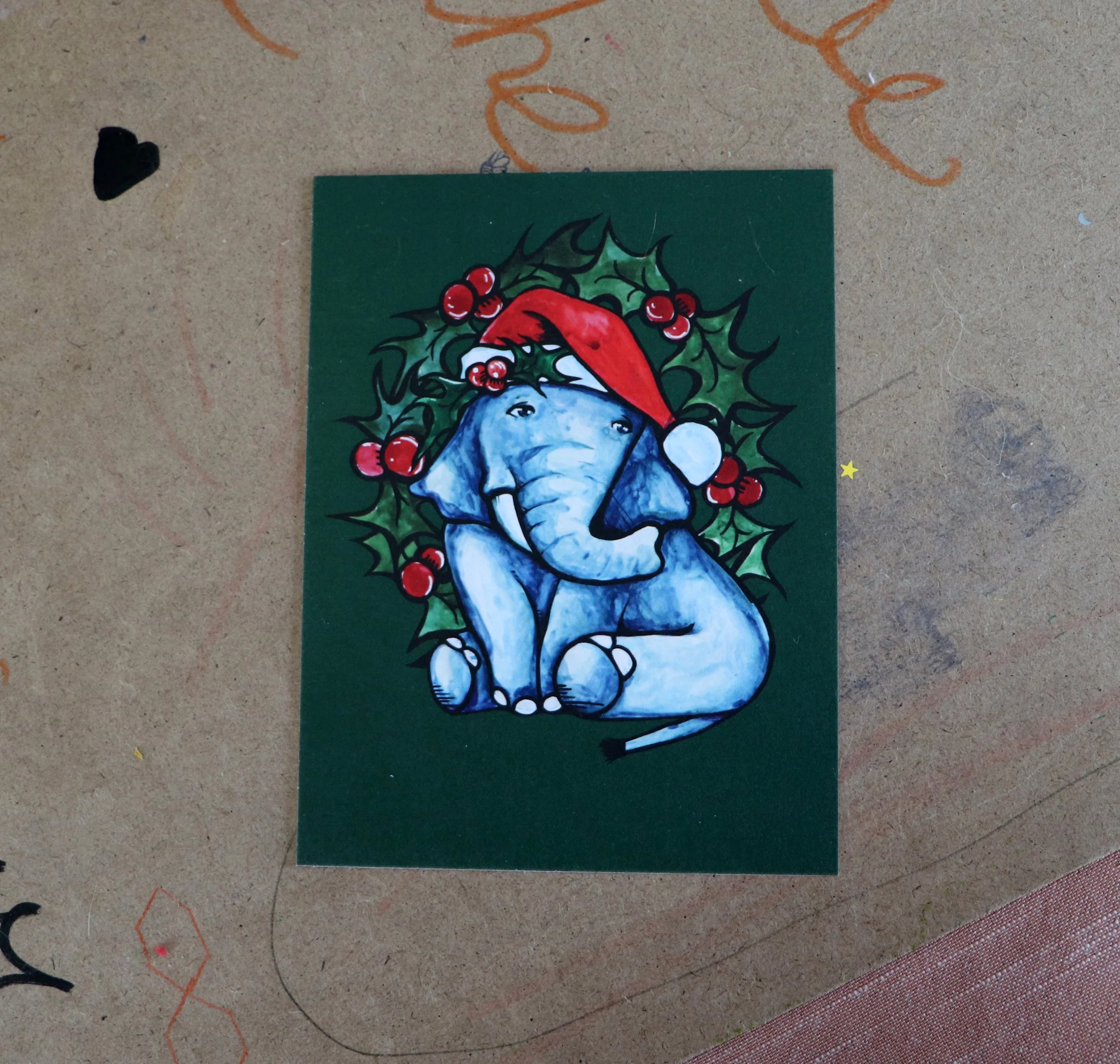 Christmas Elephant Cards