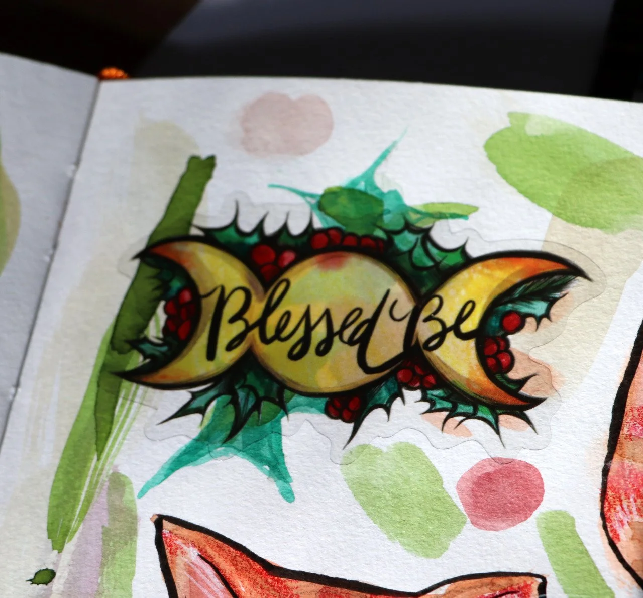 Yule Stickers - 

Evergreen boughs with berries red,
Adorn the home where we break bread.
Yule's promise of renewal and birth,
Brings hope to all upon this Earth.