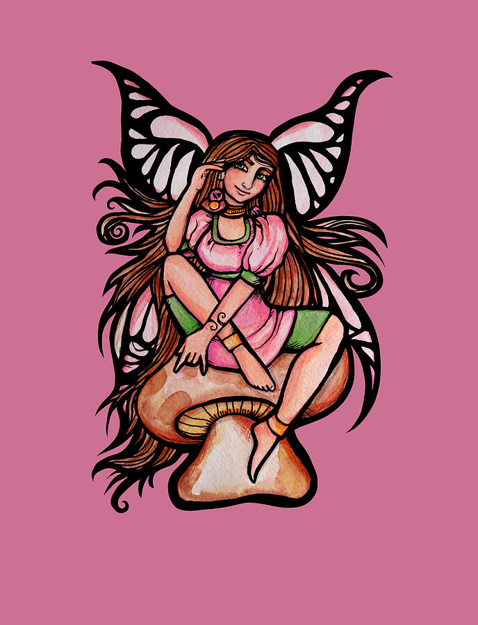 Pink Mushroom Fairy
