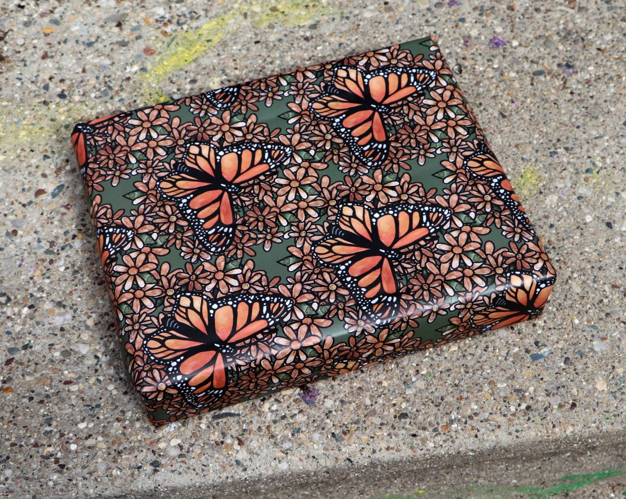 butterfly wrapping paper