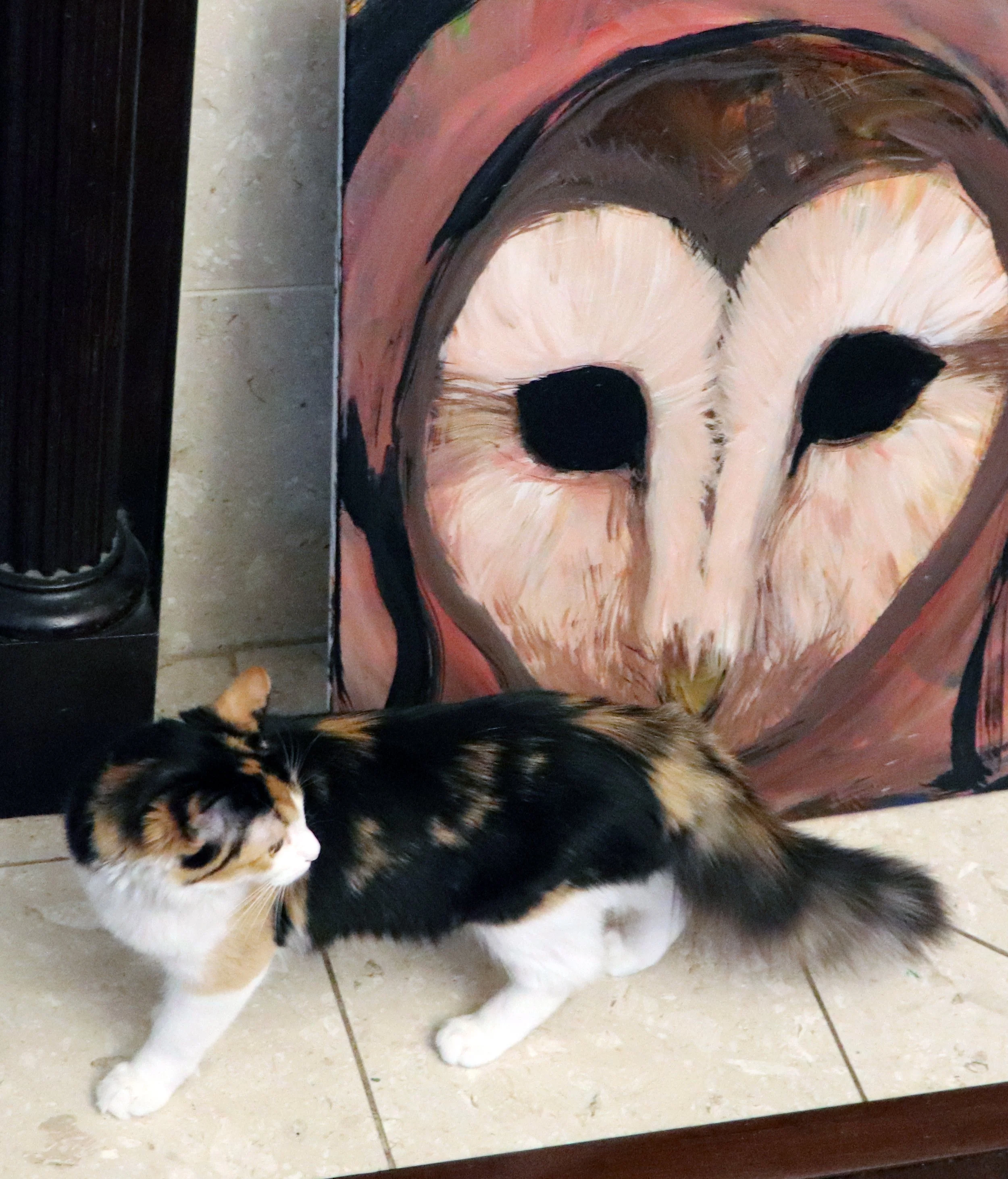 Michigan's changing seasons bring a dynamic backdrop to Lacy's art, where owls play a pivotal role in the ever-evolving narrative of nature.