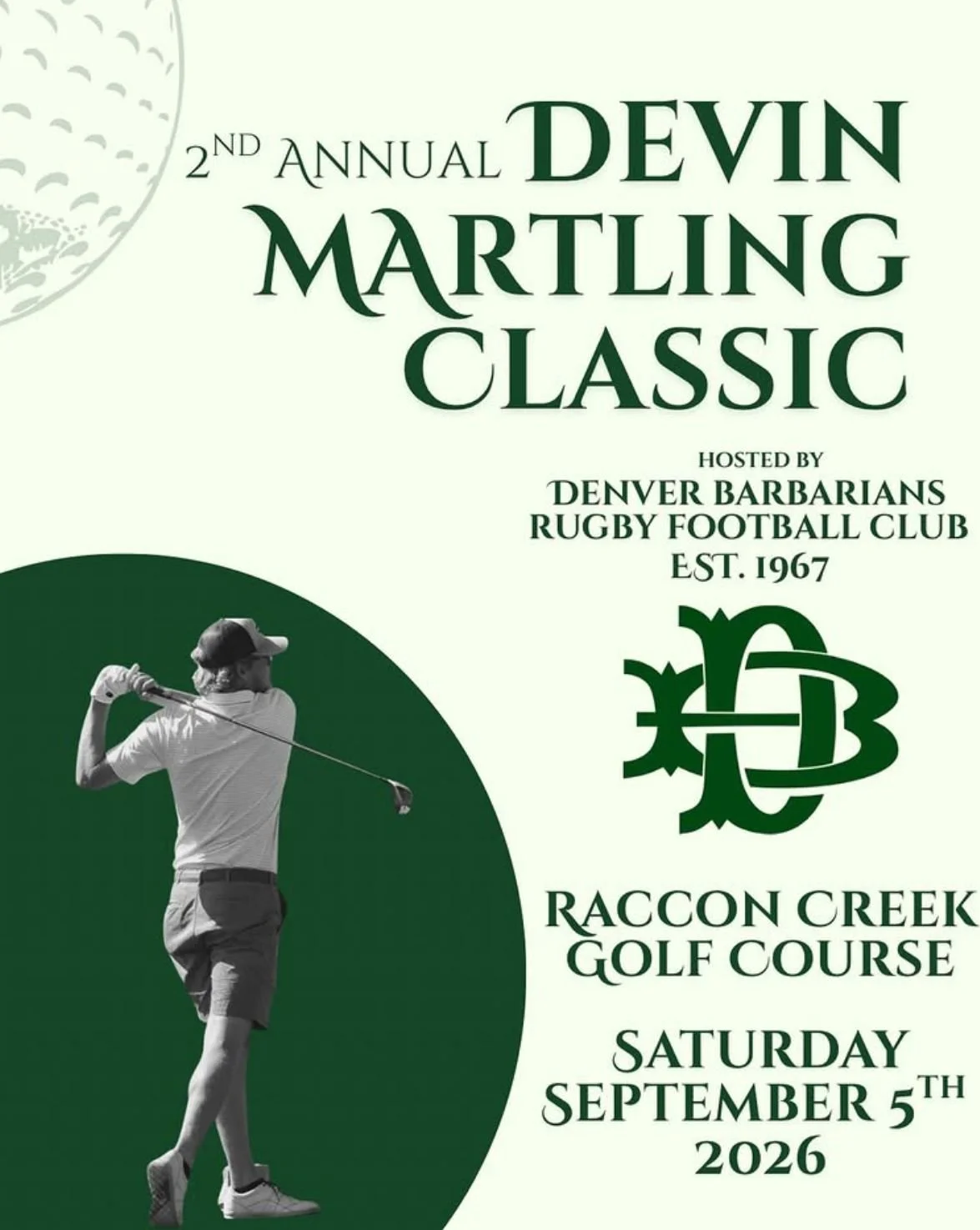 DEVIN MARTLING CLASSIC GOLF TOURNAMENT FUNDRAISER RETURNS ON SEPTEMBER 5th