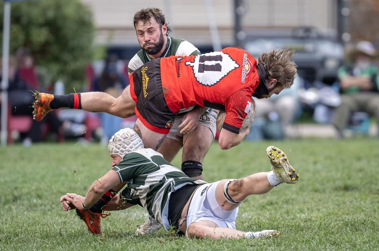 Jake Vassar Kierian Langskov Double Tackle.JPG