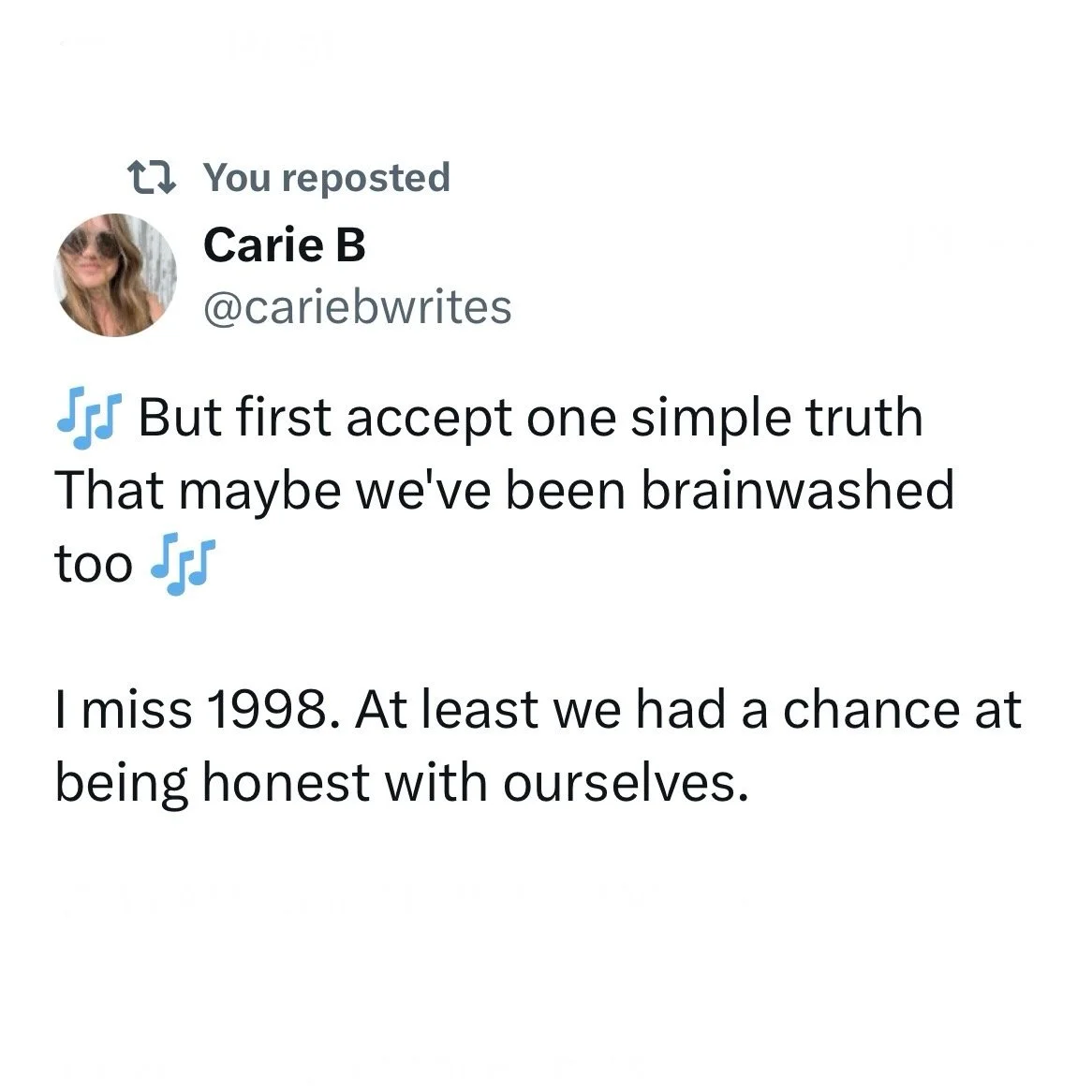 Maybe we’ve been brainwashed, too