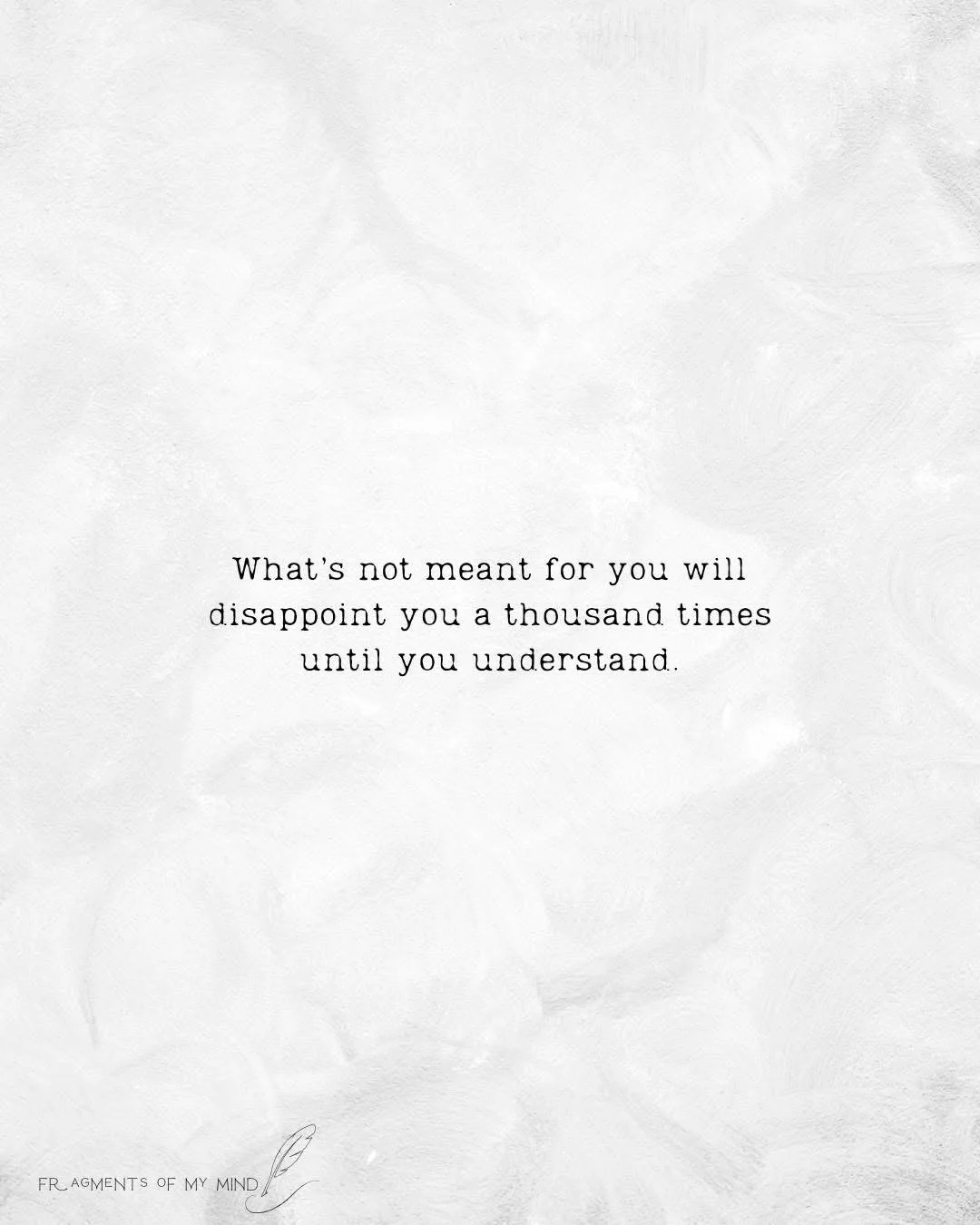 A lesson we all learn eventually 