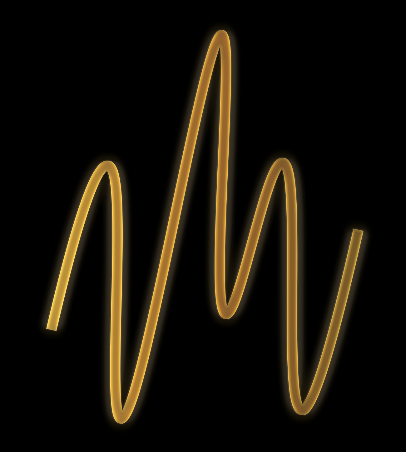 Nashville Mastering gold-colored logo with NM sine wave.
