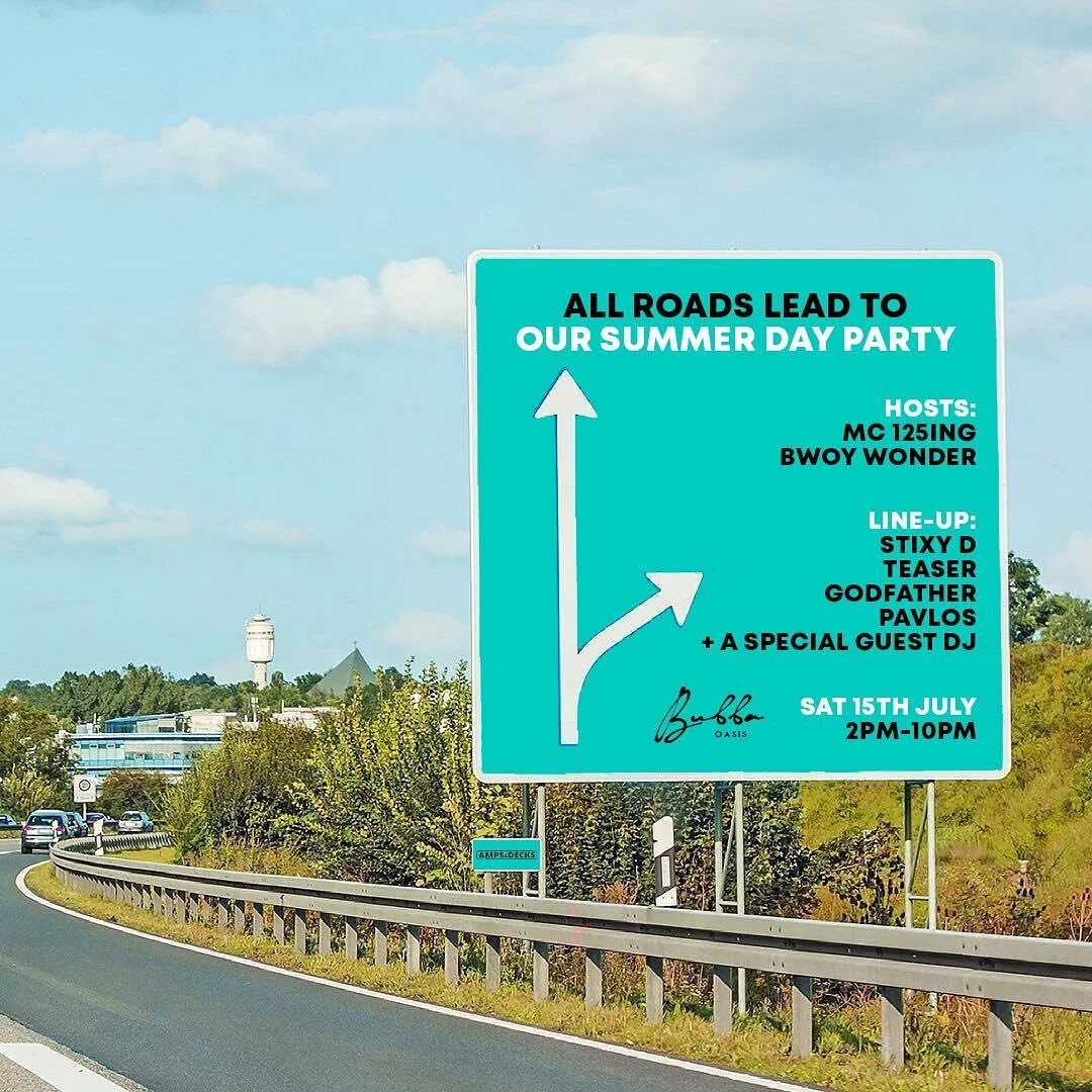 All roads lead to Amps&amp;Decks Day Party this summer ☀️

We cannot wait to celebrate with you guys from 2PM to 10PM @bubba.oasis 🥳 Exactly 2 months to go! First release tickets are running out very quickly. This is going to be a day you don&rsquo;