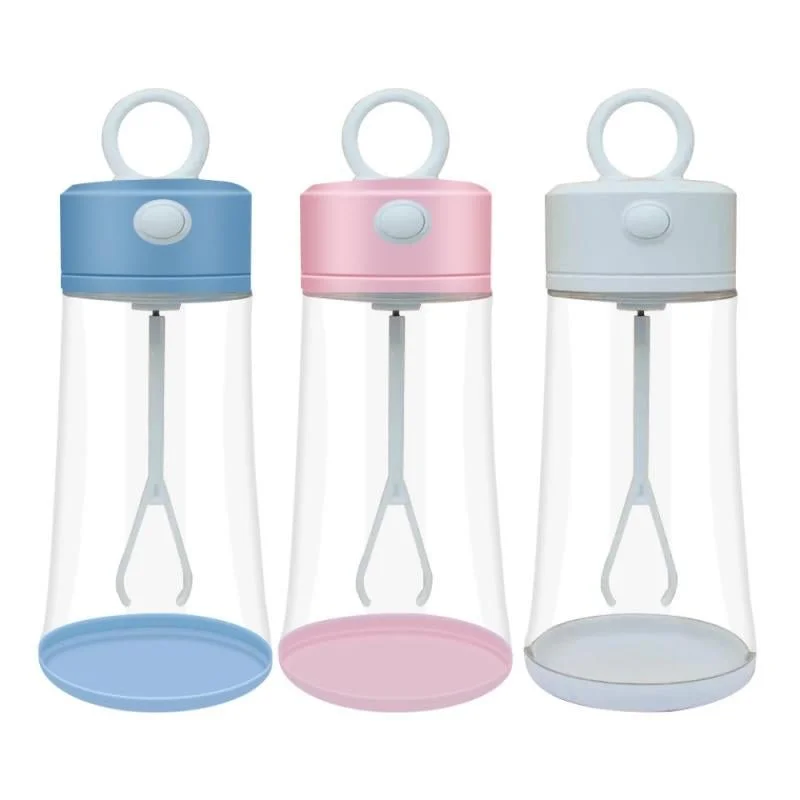 Variety of colors of self stir coffee flasks